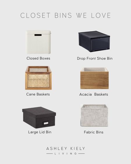 Closet bins we love to use to make your shelves look beautiful.

#LTKhome