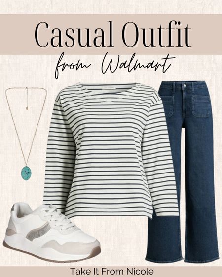 I love an outfit with nautical stripes so this boatneck top is definitely a winner! I love the sailor vibes the pockets on these jeans are giving.
#walmartpartner @walmart @walmartfashion #walmartfashion

#LTKmidsize #LTKfindsunder50 #LTKover40