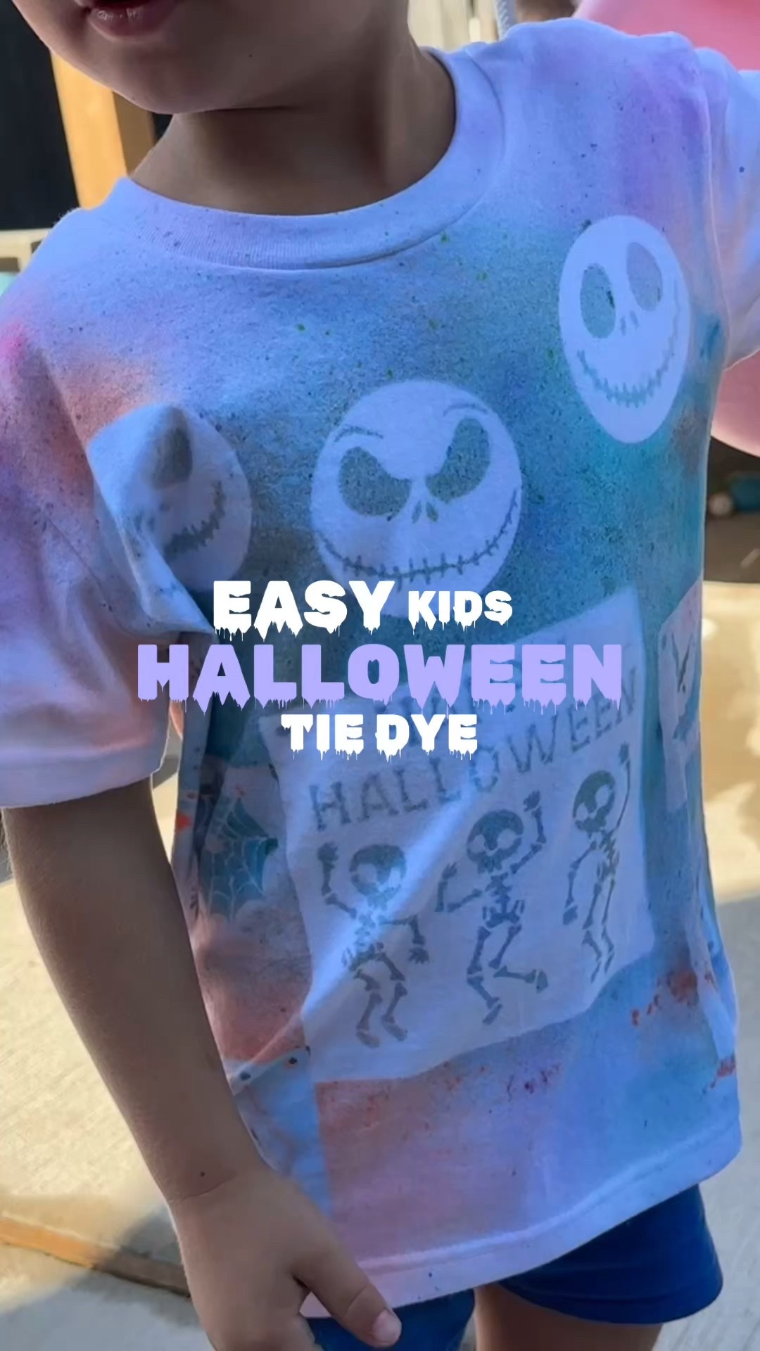 Such a fun and easy craft to do with your kids!! Toddler Halloween fun diy tie dye shirts fun for Halloween party for kids 

#LTKHalloween #LTKFamily #LTKKids