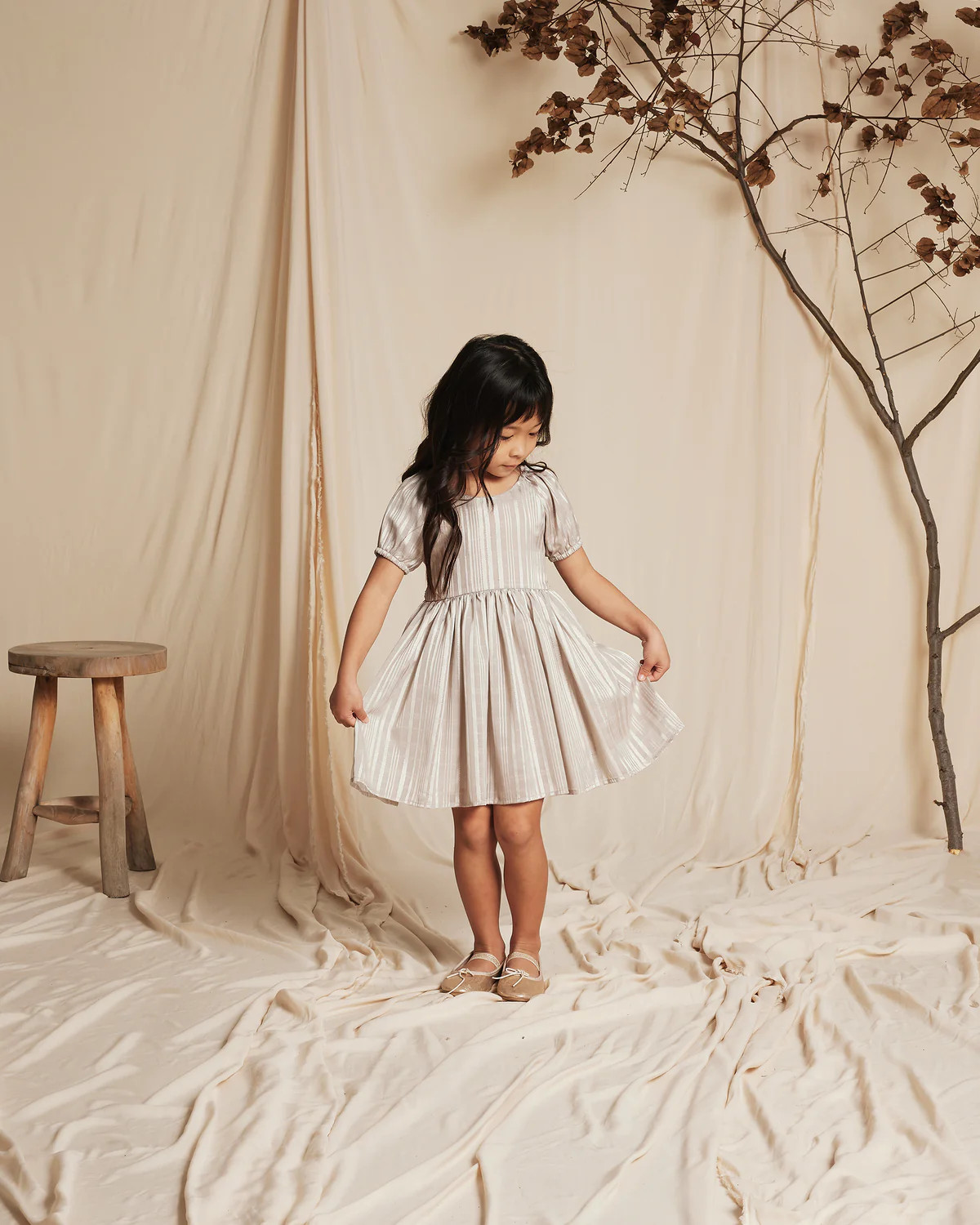 luisa dress | dove grey | Noralee