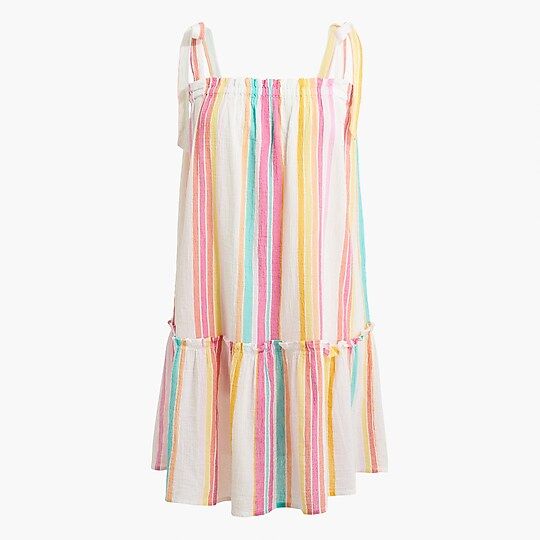 Striped cover-up with bow | J.Crew Factory