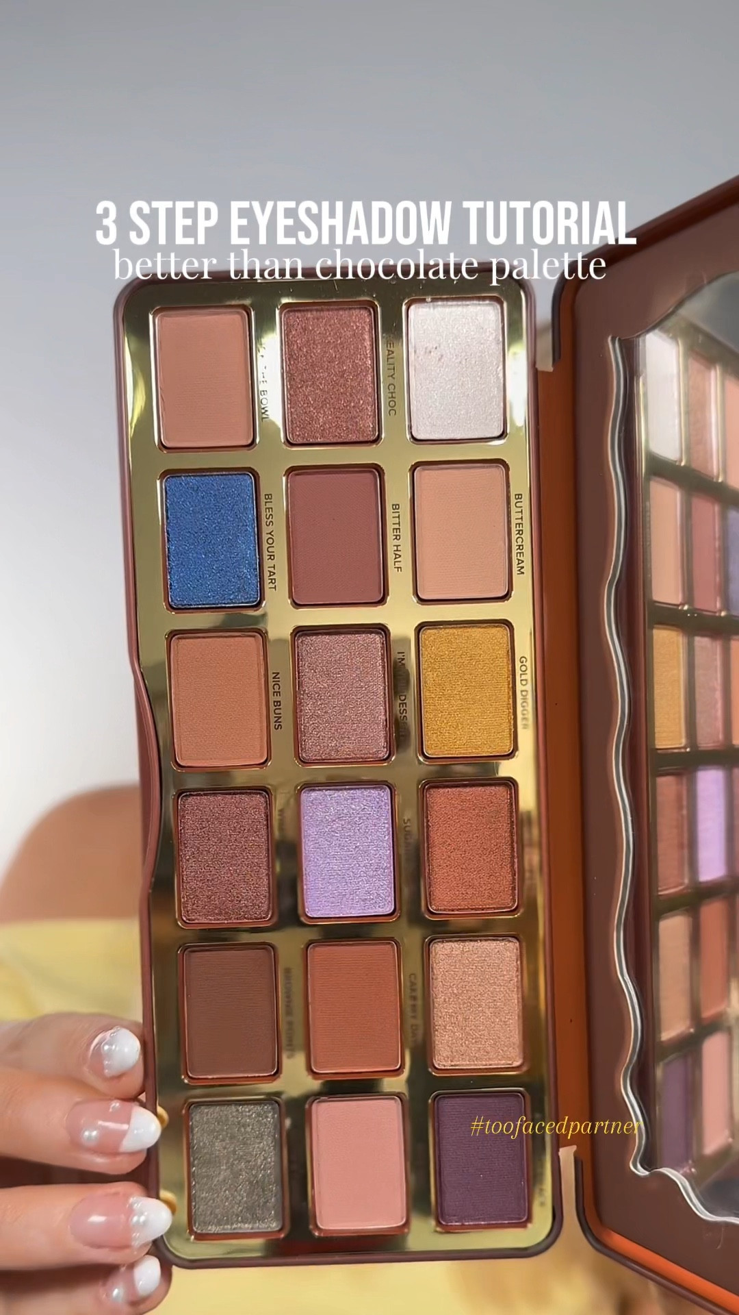 3 step eyeshadow tutorial using the stunning better than chocolate palette from Too Faced! 💛🍫✨ Click below to shop at Ulta! 

#LTKVideo #LTKSummerSales #LTKBeauty