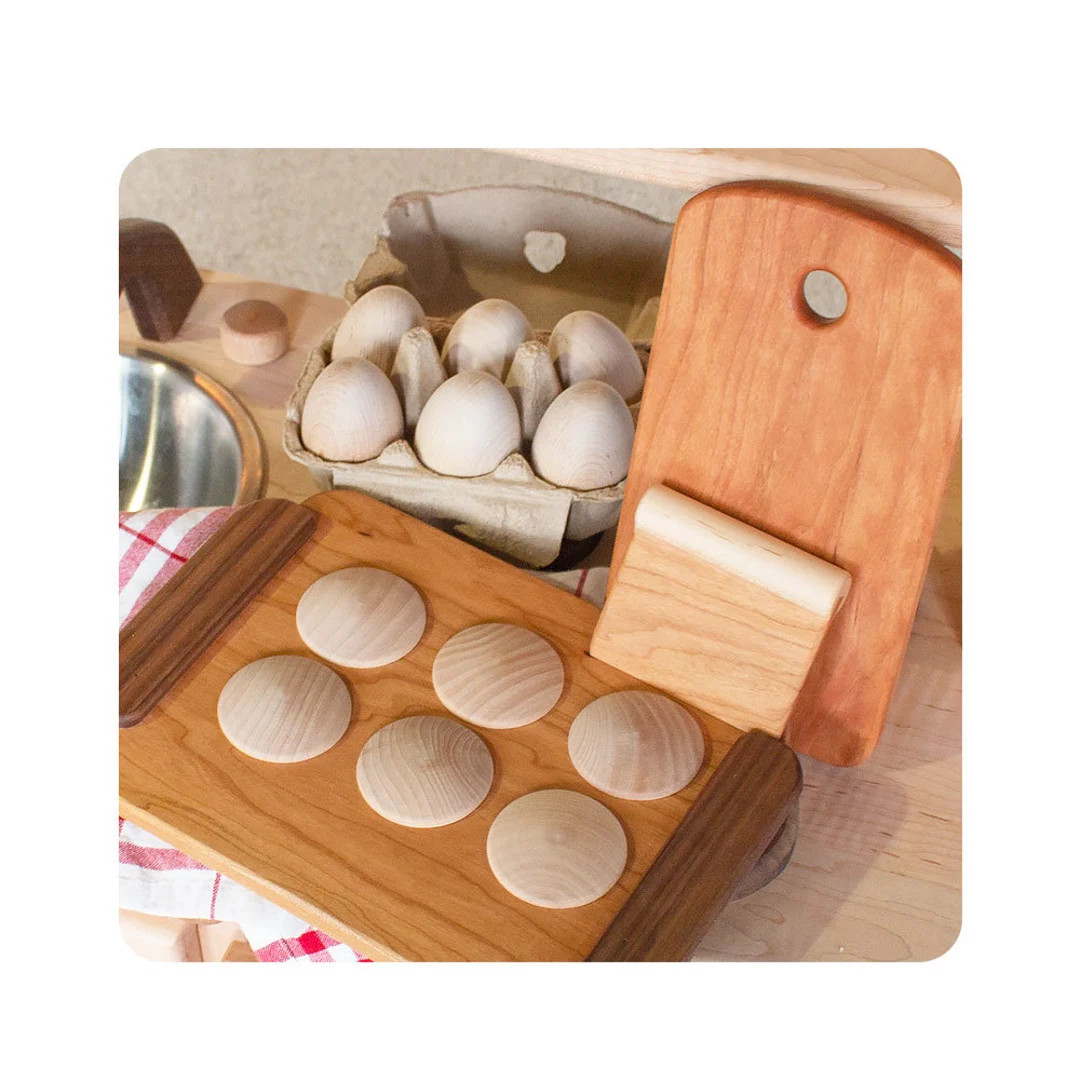 Play Kitchen Accessories Set With Cookie Sheet/cookies, Eggs, Cutting Board/cutter - Etsy | Etsy (US)