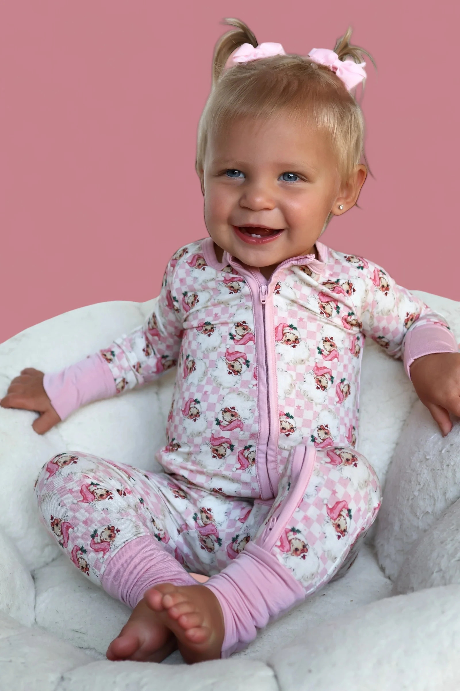 SANTA BABY CHECKERS DREAM ROMPER | Dream Big Little Co.