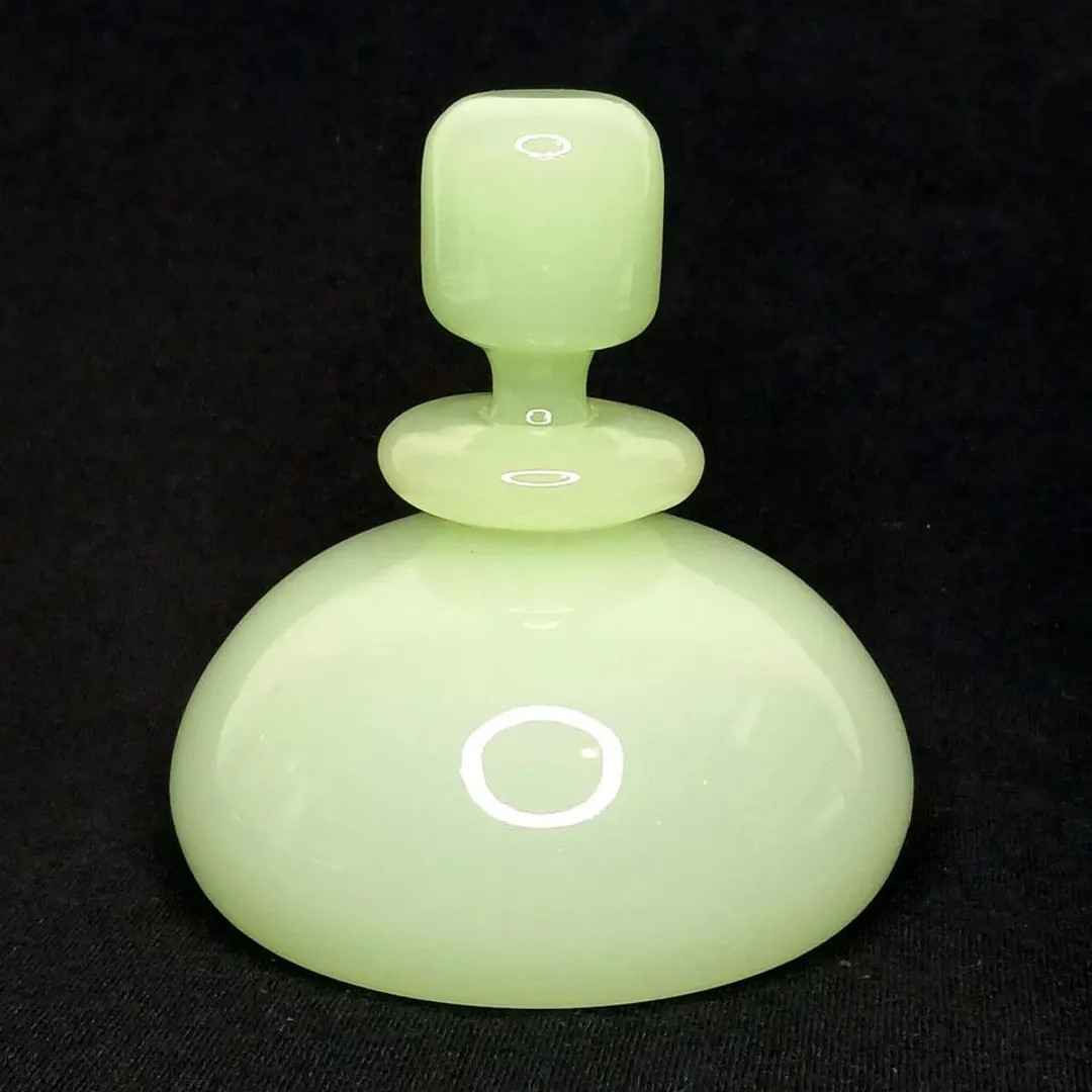 Murano Archimede Seguso Jade Green Alabastro Glass Perfume Bottle - Vintage Handblown Art Glass F... | Etsy (US)