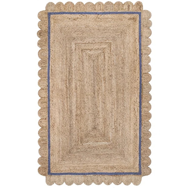 Damask Handmade Jute/Sisal Blue/Brown Rug | Wayfair North America