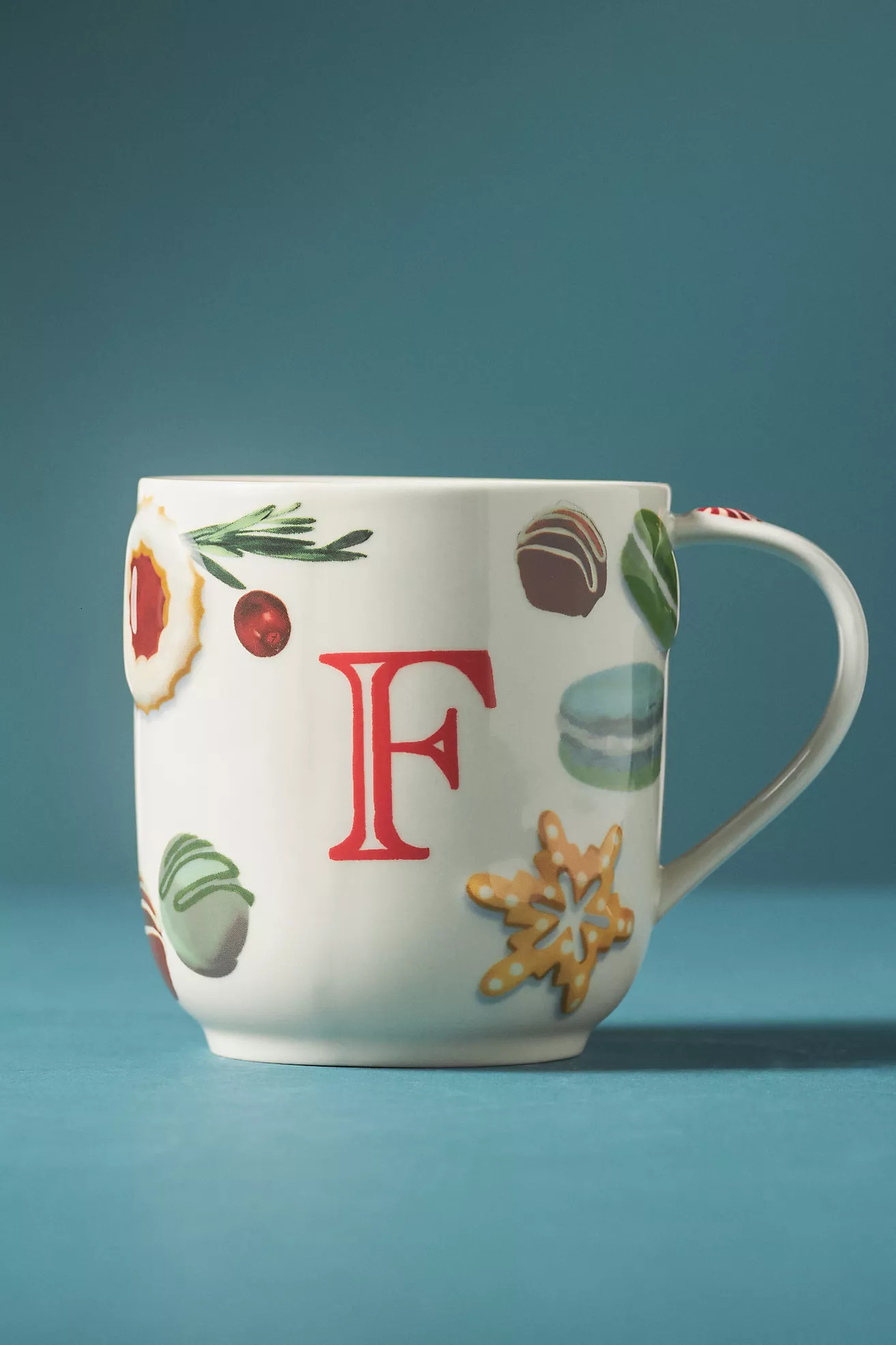 Holifaye Stoneware Monogram Mug | Anthropologie (US)