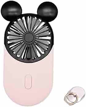 DecoLife Cute Mickey Personal Mini Fan, Handheld & Portable USB Rechargeable Fan with Beautiful L... | Amazon (US)
