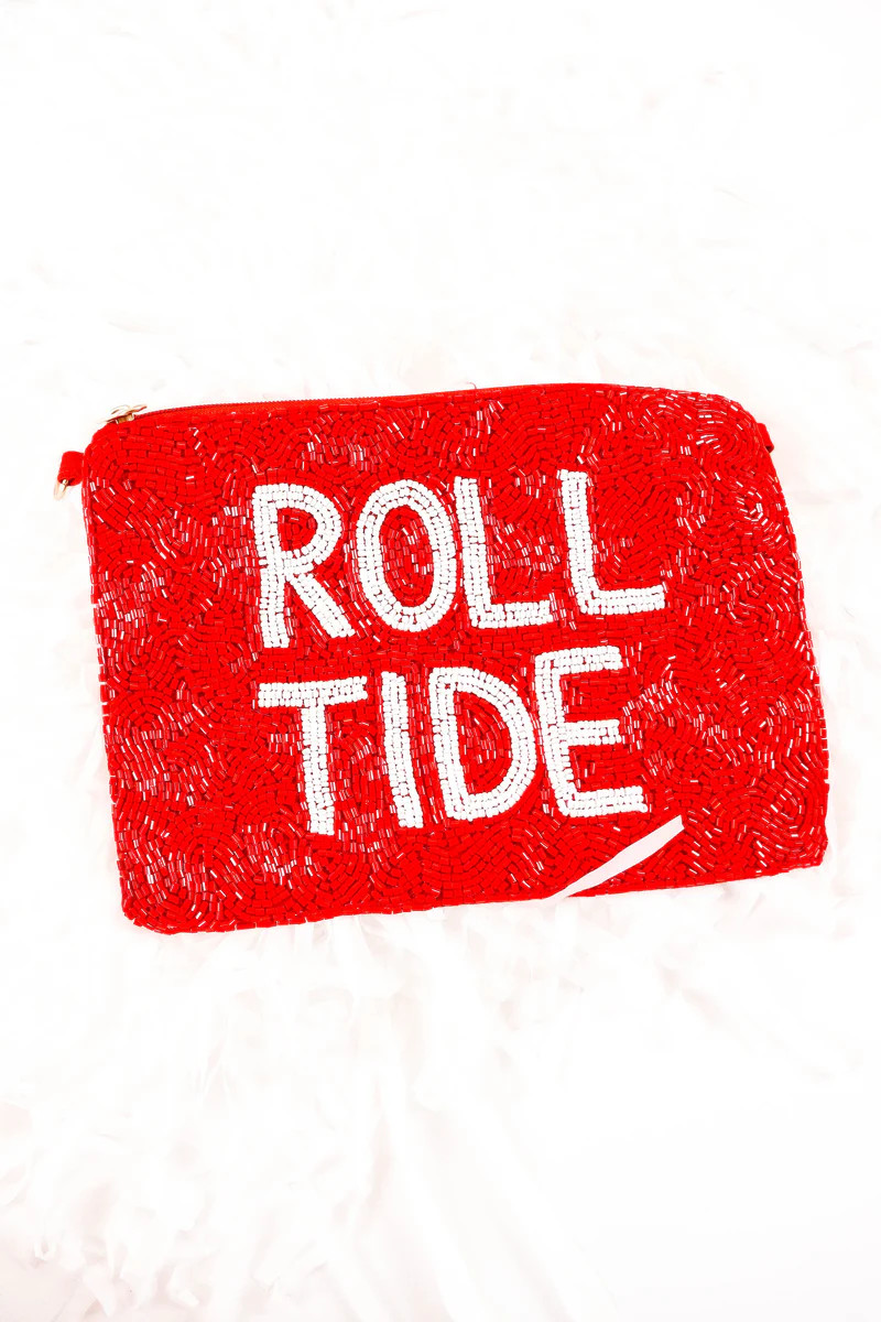 Beaded Pouch - Roll Tide | The Impeccable Pig