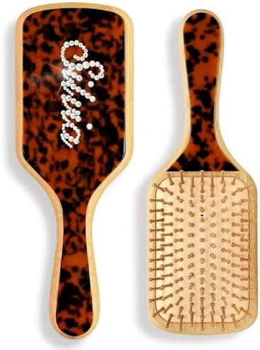 Custom Hair Brushes for Women,Personalized Hair Brush with Colorful Name,Customized Natural Woode... | Amazon (US)