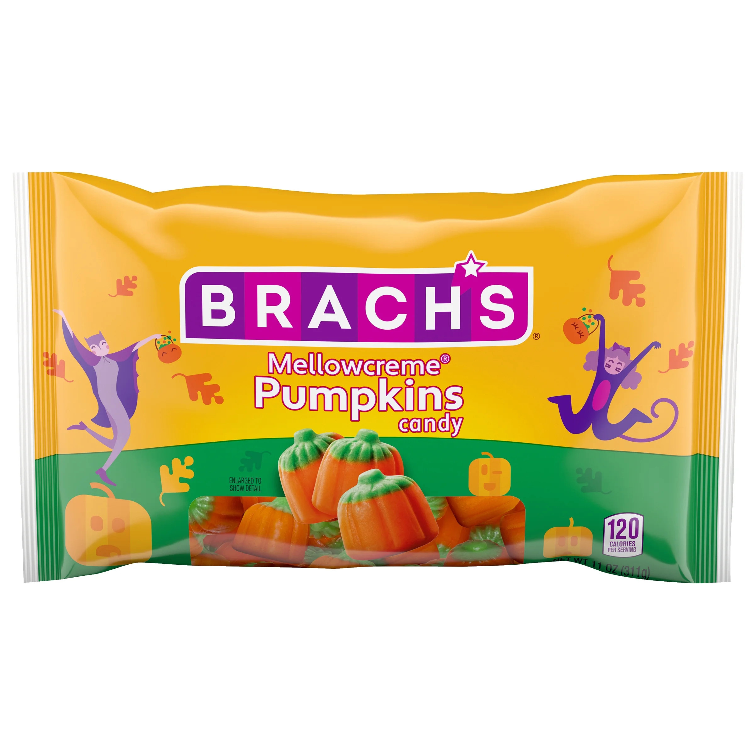 Brach's Halloween Mellowcreme Pumpkins Candy, Halloween Candy, 11 oz Bag | Walmart (US)