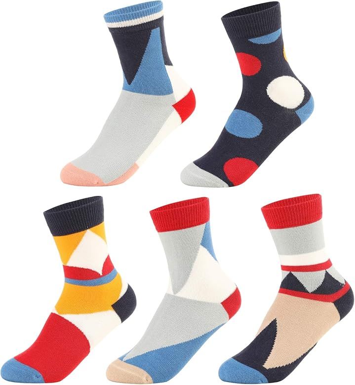 SUNBVE Kids Boys Soft Fashion Cotton Dress Socks Gift | Amazon (US)