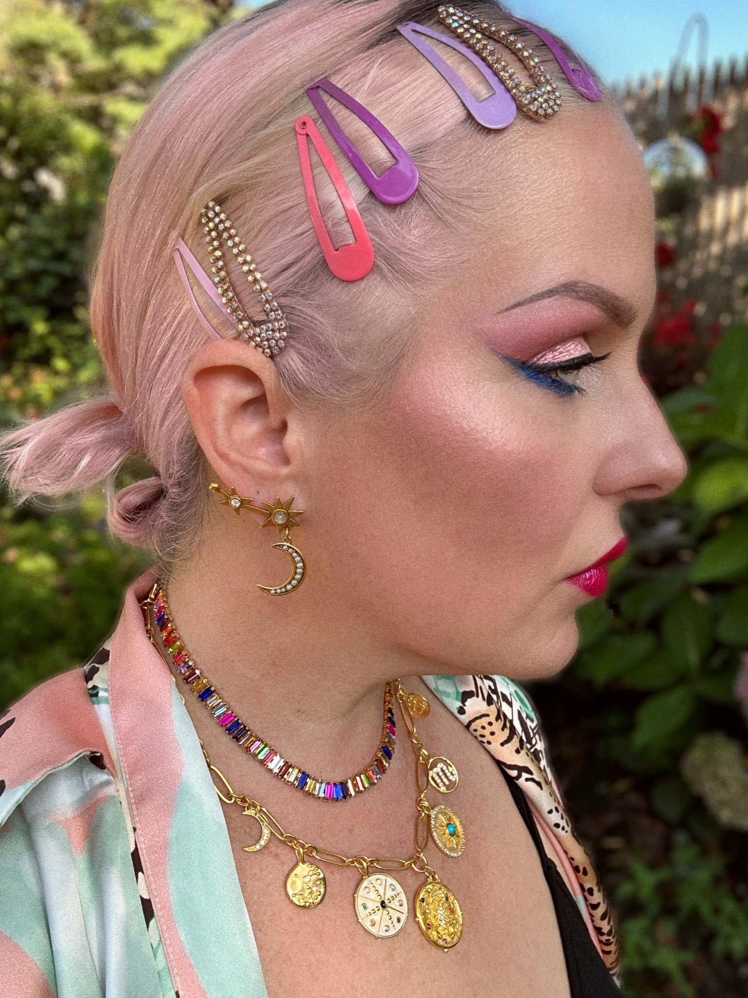 This beautiful zodiac charm necklace looks so good with the multi colored choker & celestial earrings. 

#LTKStyleTip #LTKBeauty #LTKGiftGuide