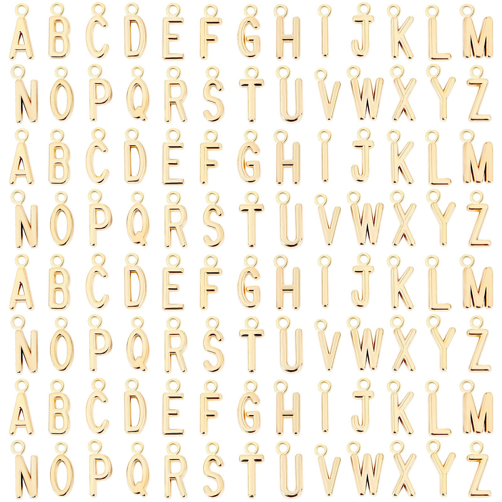 SANNIX 156Pcs/6 Sets Letter Charms Alphabet ABC Letter Charms Capital A-Z Charms DIY Bracelets Ne... | Amazon (US)