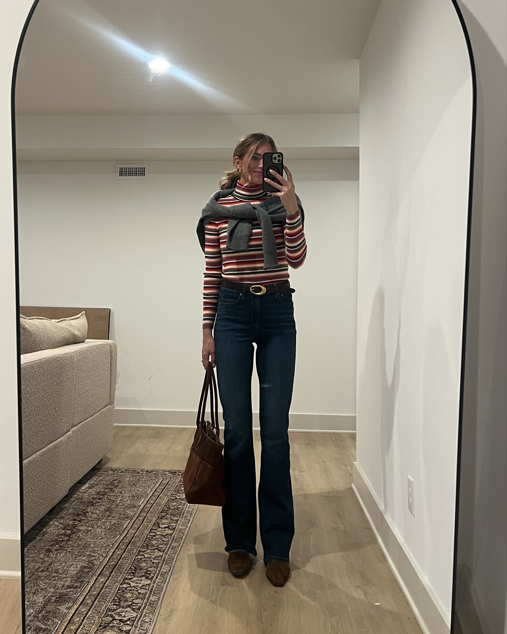 Ways to wear a grey cashmere sweater:
Sizing: 
Sweater: Runs TTS but I sized up to a medium for an oversized fit + I am taller so wanted the extra length.  This is an investment but it is incredibly comfortable and soft and will last.  However I did link some other similar sweaters at lower price points as well! They are under “similar”

Blouse and turtleneck: Wearing small tall

Skinny jeans: These have been my favorite stretchy skinny jeans for years! Run tts 4 extra long. 

Sweat set: sized up to large in sweatshirt for oversized fit and my true size in lounge pants (medium long)

Coat: size small tall

Boot cut jeans: These fit incredible.  They are stretchy and zero cons.  Wearing my true size 4 long. 

Satin pants: wearing my usual medium. 

Sized down in checkered jacket. 


Fall outfits, tall girl friendly, aritzia, j crew, gap, fall outfit ideas, ways to wear, tall sizes, long inseam, Ashley Bell, Tallblondebell


#LTKSeasonal #LTKTall #LTKStyleTip