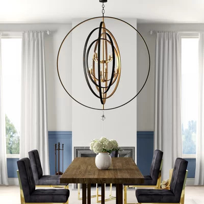 Salas 10 - Light Unique / Statement Globe Chandelier | Wayfair North America