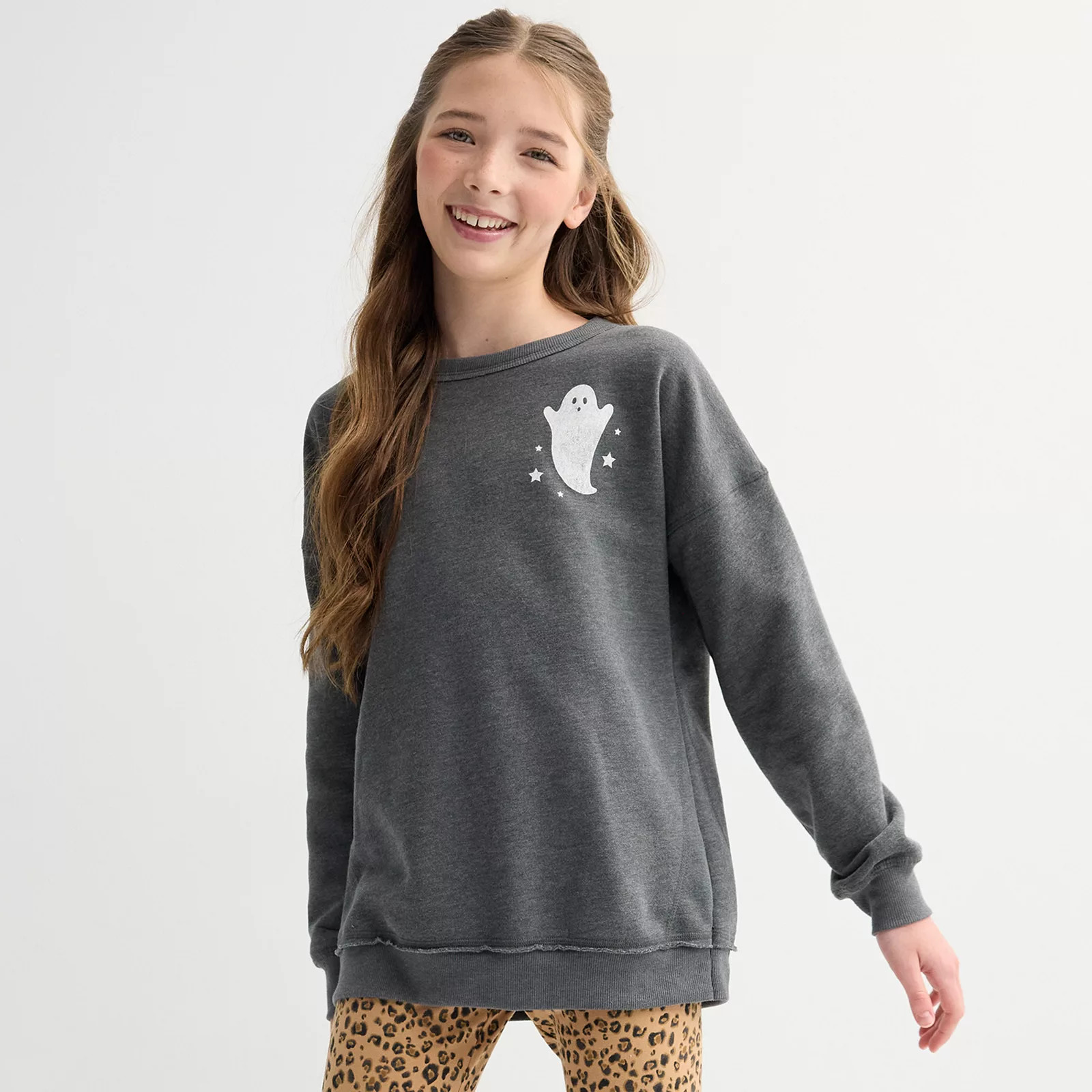 Girls 7-16 SO® Oversized Halloween Graphic Sweatshirt in Regular & Plus Size, Girl's, Size: 20 P... | Kohl's