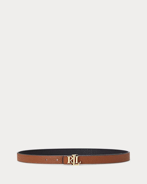 Logo Reversible Leather Skinny Belt | Ralph Lauren (UK)