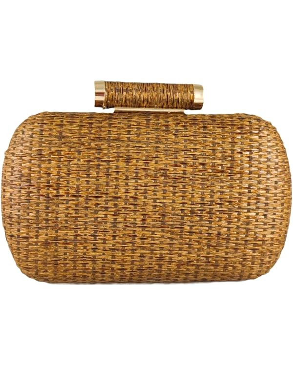 Boutique De FGG Straw Clutch Purse for Women Summer Beach Bag Wedding Hand-Woved Evening Handbags... | Amazon (US)