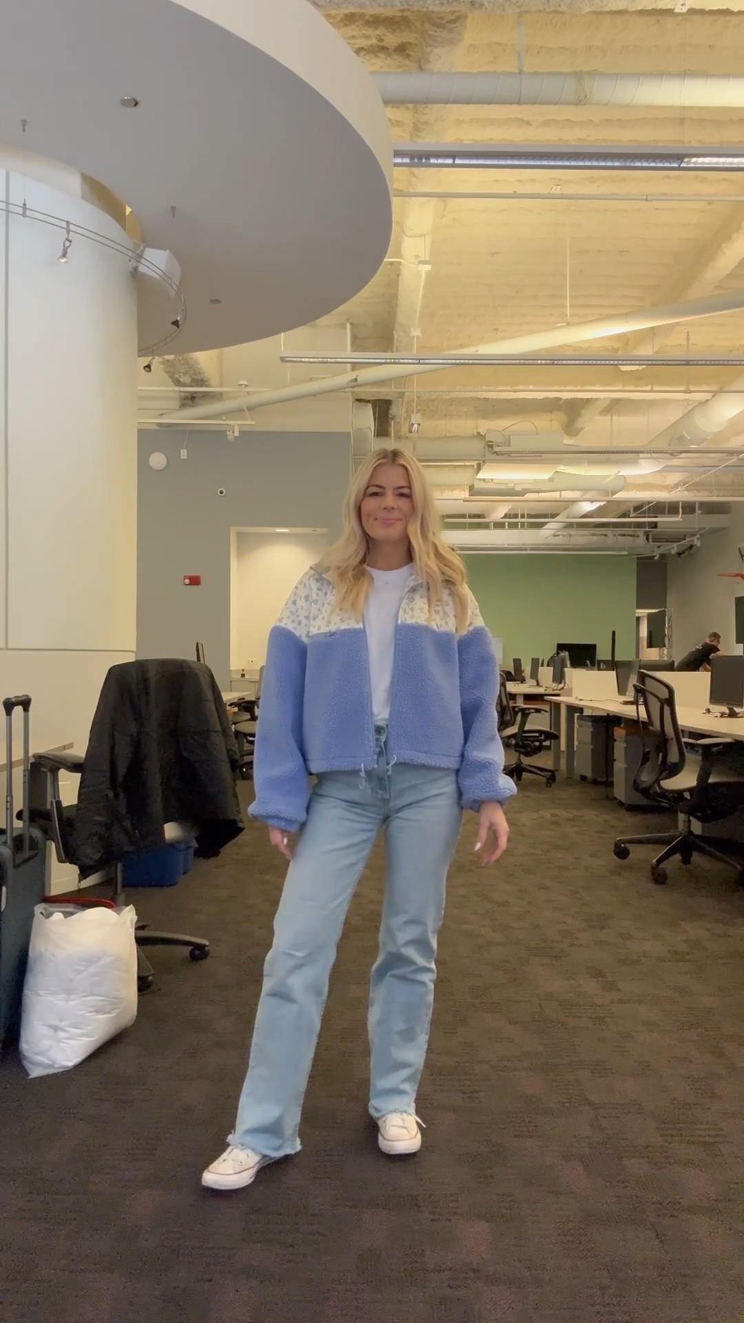 Another day in the office. Business casual 