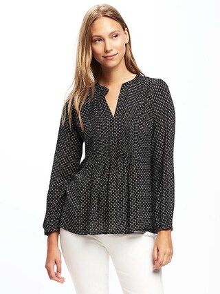 Pintuck Swing Blouse for Women | Old Navy US