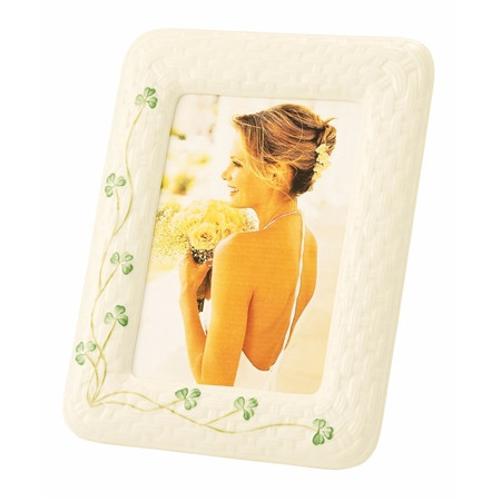 Shamrock Photo Frame | Belleek Pottery