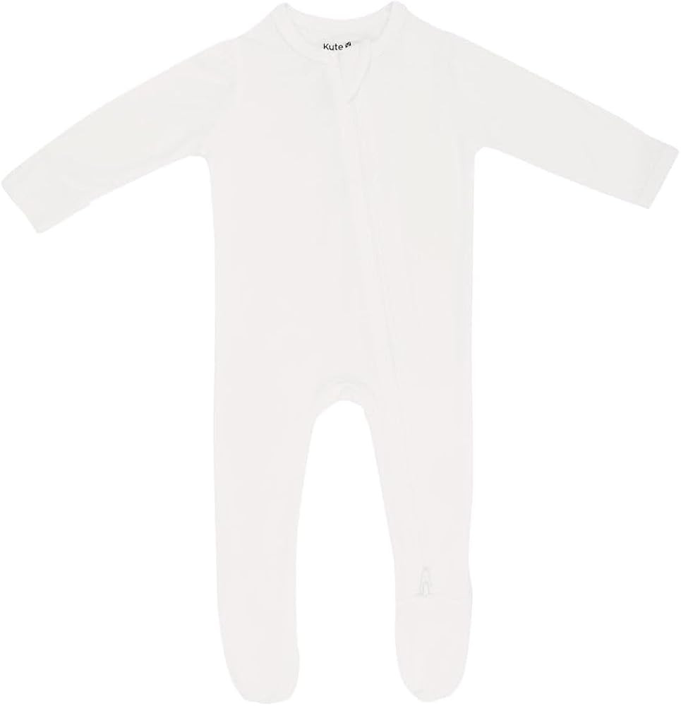 KYTE BABY Unisex Zipper Closure Footies, Rayon Made From Bamboo, 0-24 Months | Amazon (US)