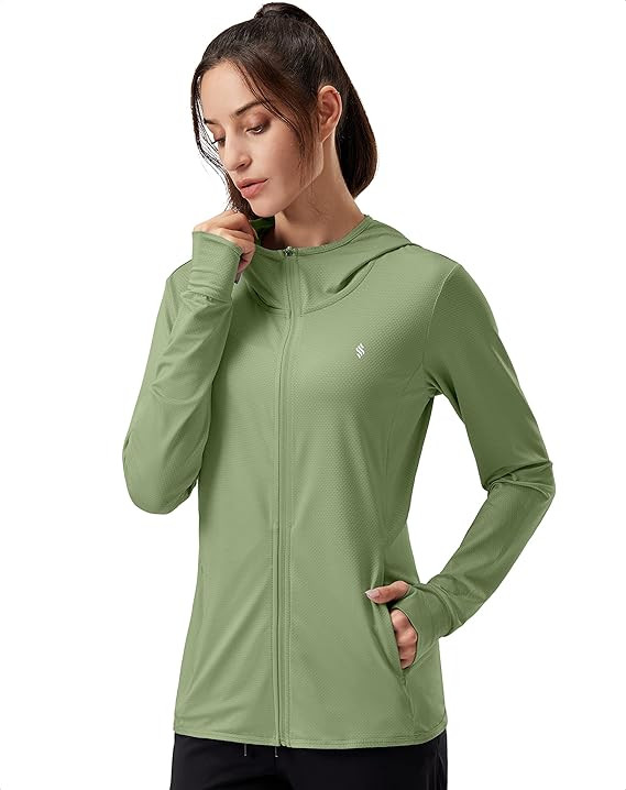 Soothfeel Women's UPF 50+ Sun Protection Hoodie Jacket Lightweight Long Sleeve Sun Shirt for Wome... | Amazon (US)