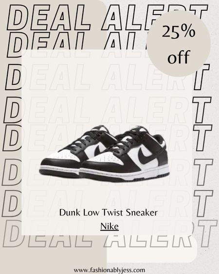 25% off these cute dunk low twist sneakers! 

#LTKSaleAlert #LTKStyleTip #LTKShoeCrush
