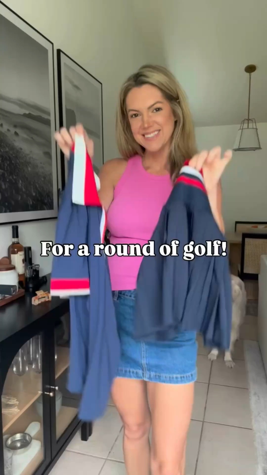The perfect mix of cute & comfy for your next round!⛳️ Paired it with my favorite socks from @delcampogolf & this hat from @alteregorunning! ❤️🤍💙

Comment GOLF & I’ll send ya the link! 😘

#ladiesgolfapparel #golffit #golfaddict