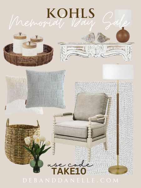Don’t miss the Kohl’s Memorial Day Sale! Use TAKE10 for $10 off of a $25 purchase! Kohl’s home decor department has some great items, including these Ugg throw pillows and this gorgeous woven basket! 

#LTKSaleAlert #LTKHome #LTKSeasonal