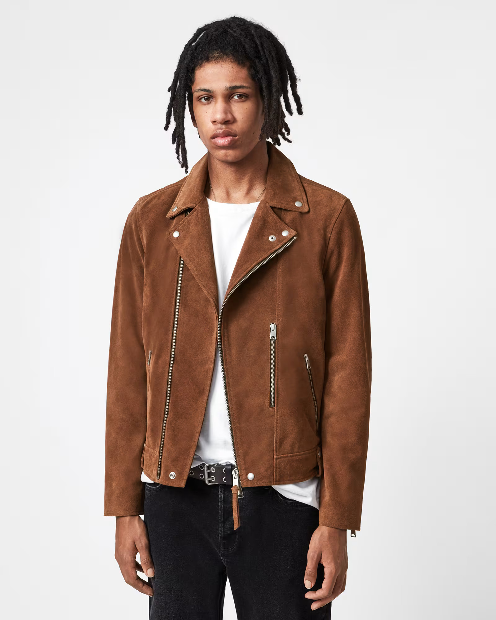 Neko Suede Biker Jacket | AllSaints US