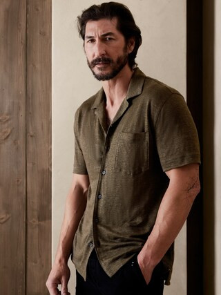 Linen Knit Resort Shirt | Banana Republic (CA)