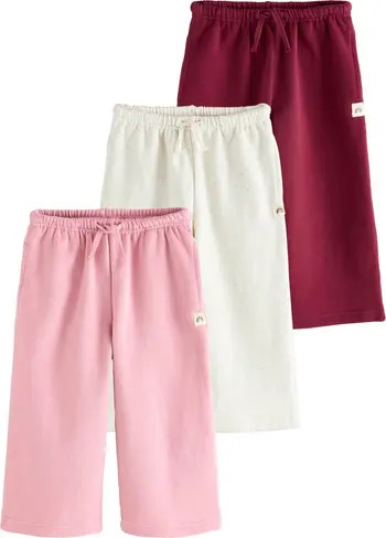 Kids' 3-Pack Assorted Wide Leg Sweatpants | Nordstrom