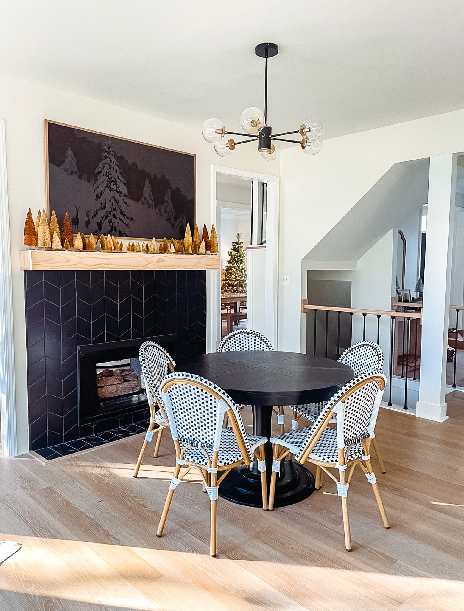 Black & White Dining Chairs | Round Dining Table | Black Dining Table 

#LTKFind #LTKhome #LTKsalealert