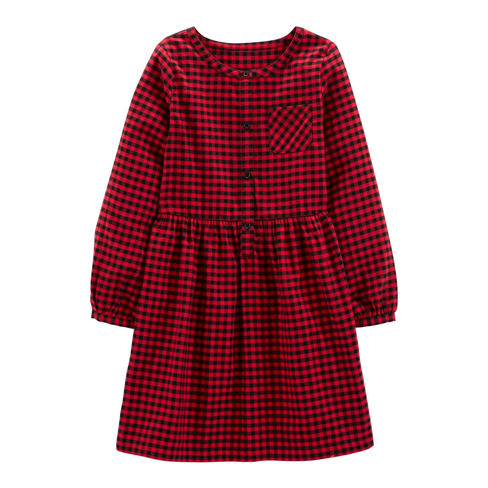 Girls 4-12 Carter's Plaid Shirt Dress, Girl's, Size: 8, Red | Kohl's