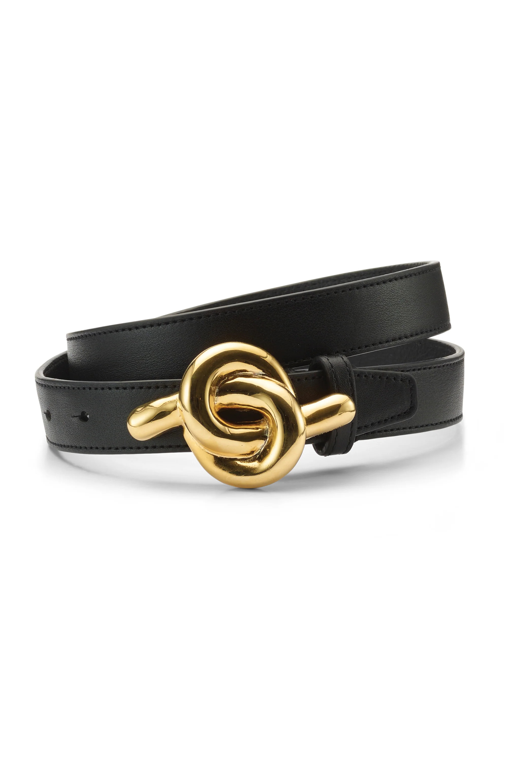 Glossy Knot Leather Belt | Lelet NY