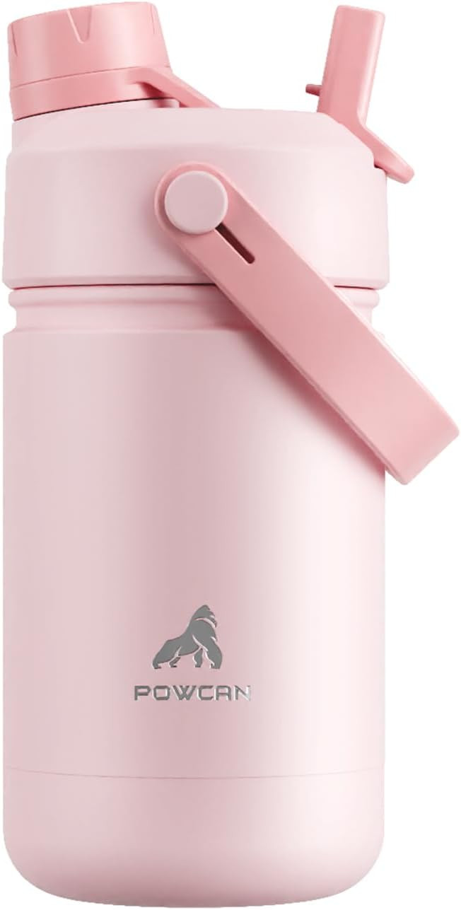 12 oz Kids Insulated Water Bottle for School: 2-in-1 Straw Spout Lid, Leakproof, BPA-Free, Keep C... | Amazon (US)