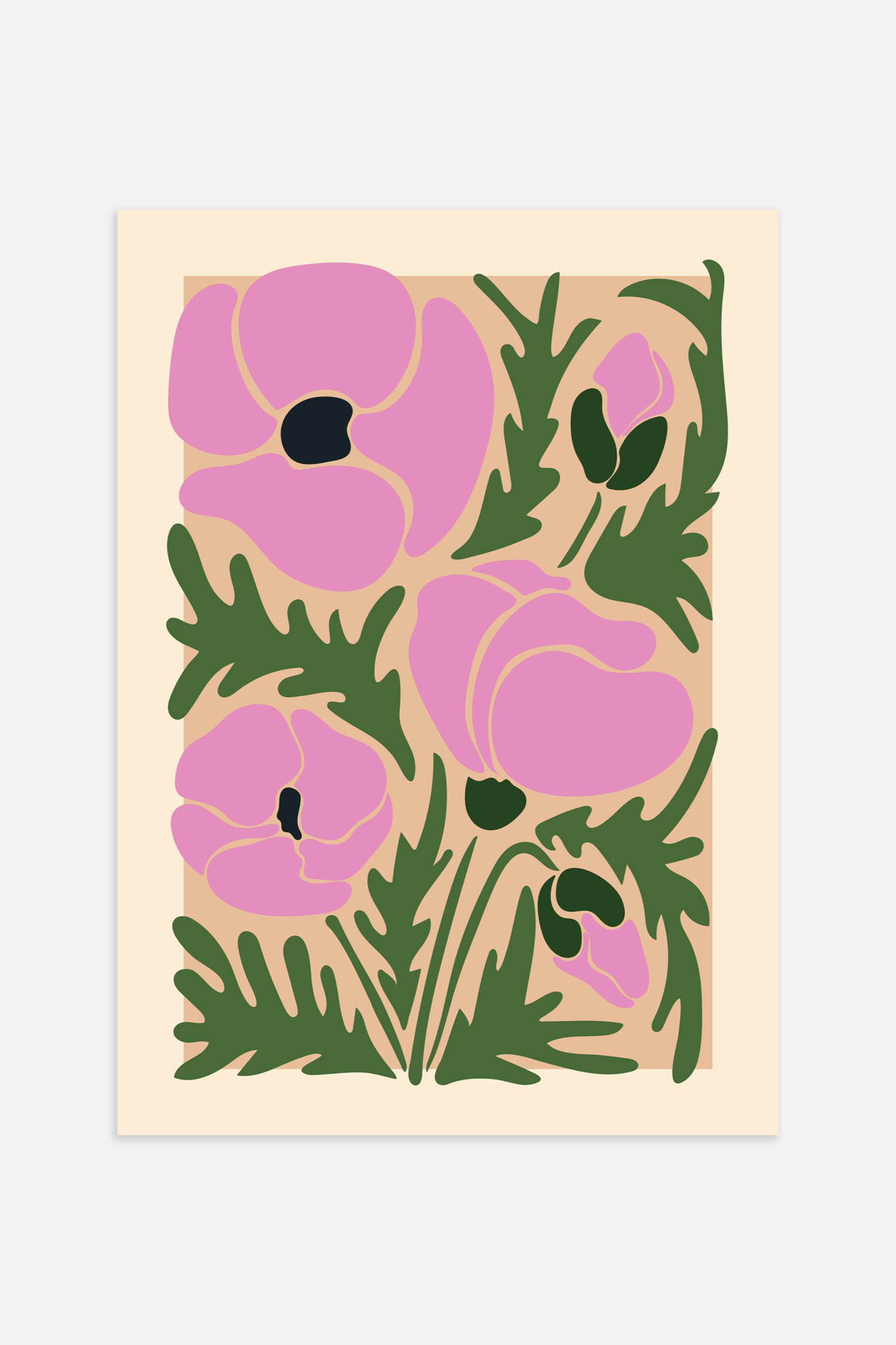 Purple Poppies Poster | H&M (UK, MY, IN, SG, PH, TW, HK)