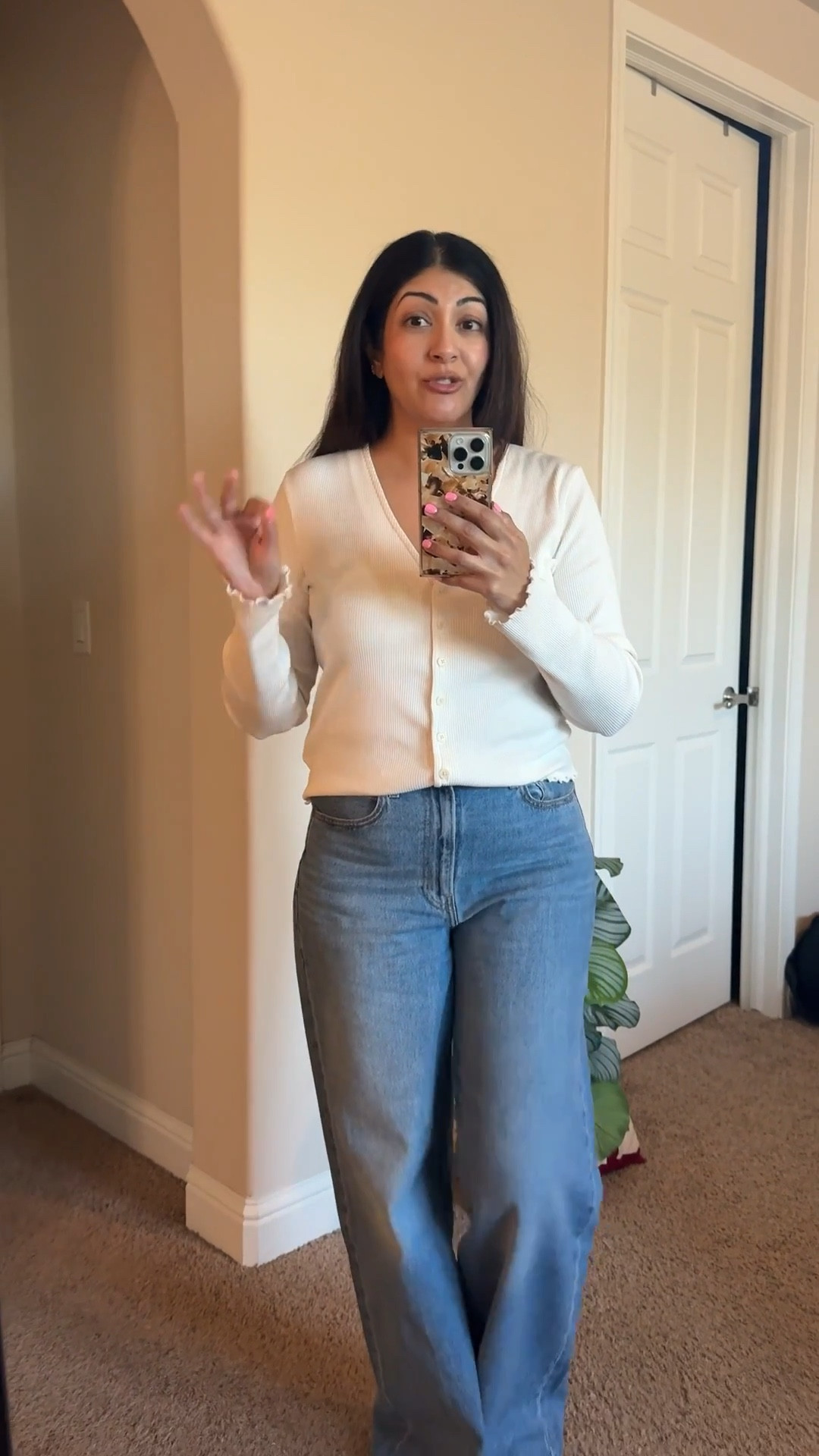 Had to share my favorite soft cardigan and high waist jeans. This is a really comfortable smart casual work from home outfit. These cardigans can be worn closer or over dressed and complement full chest women. 

Wearing large in cardigan and size 30 jeans. 

#workfromhome #casualoutfit #businesscasual #smartcasual

#LTKmidsize #LTKVideo #LTKworkwear #levijeans #levi @levi @Madewell 