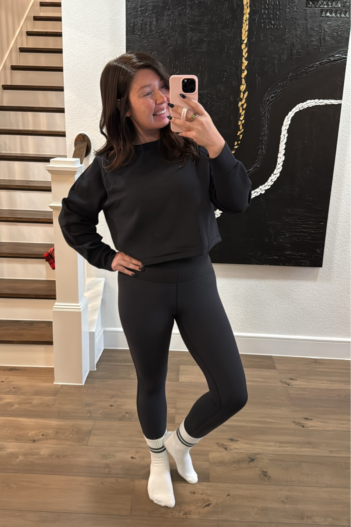 Pilates outfit of the day. Top and sports bra are a size 10 and leggings are a size 8 

#LTKFitness #LTKActive #LTKMidsize