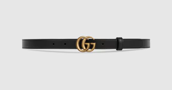 Gucci Ledergürtel mit GG Schnalle | Gucci DE