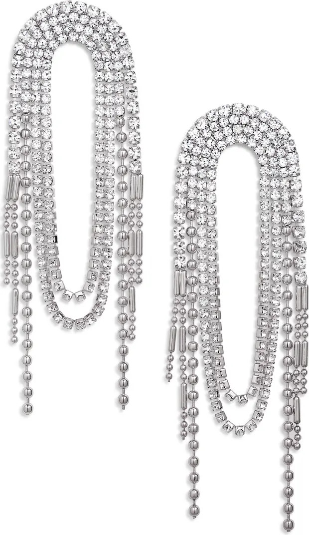 Open Edit Mixed Chain Waterfall Drop Earrings | Nordstrom | Nordstrom