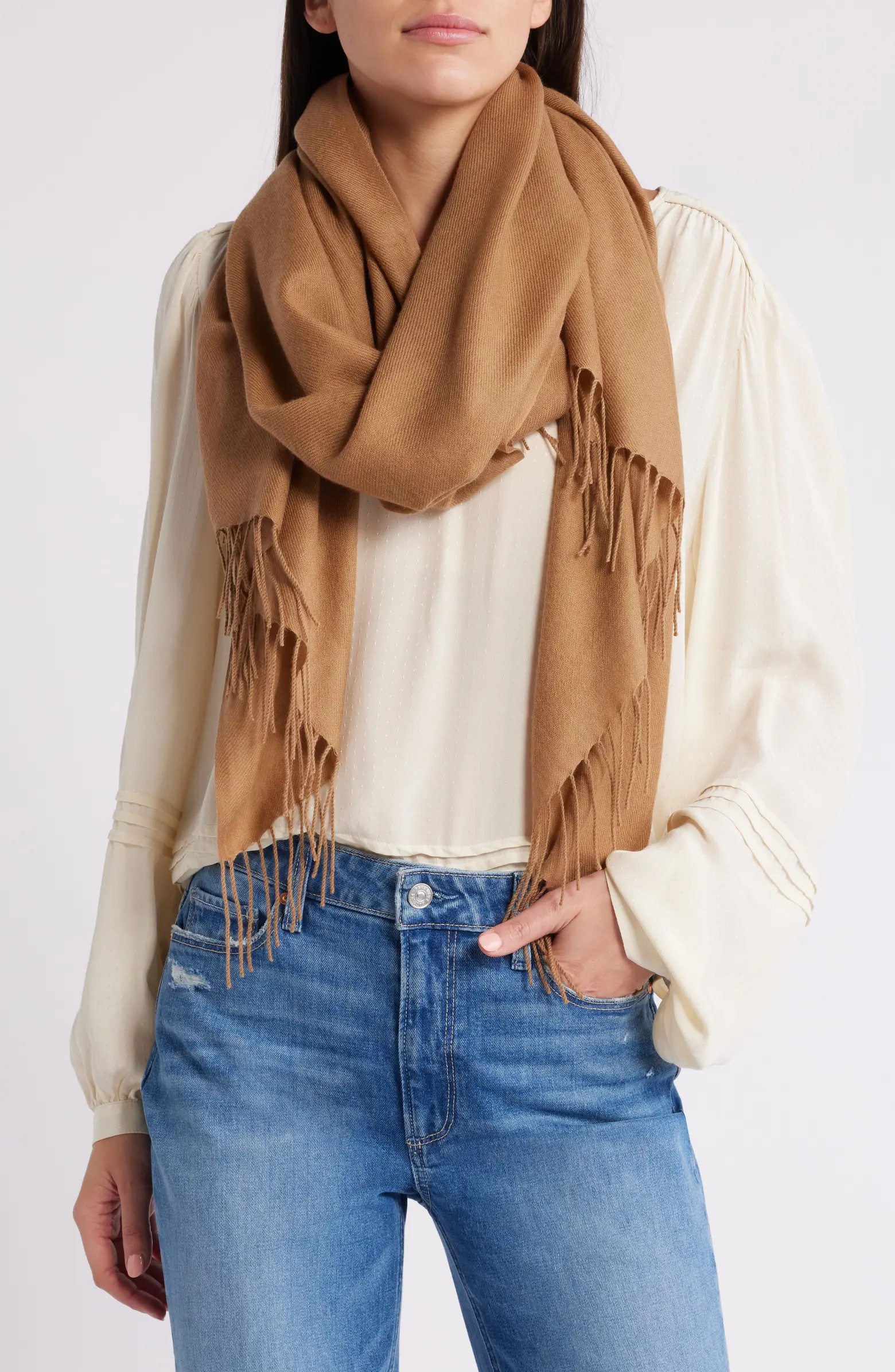 Tissue Weight Wool & Cashmere Scarf | Nordstrom