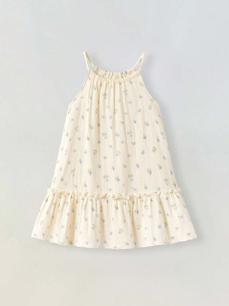 Maija Kids Maija Kids Young Girl Ditsy Floral Ruffle Hem Camisole Dress | SHEIN