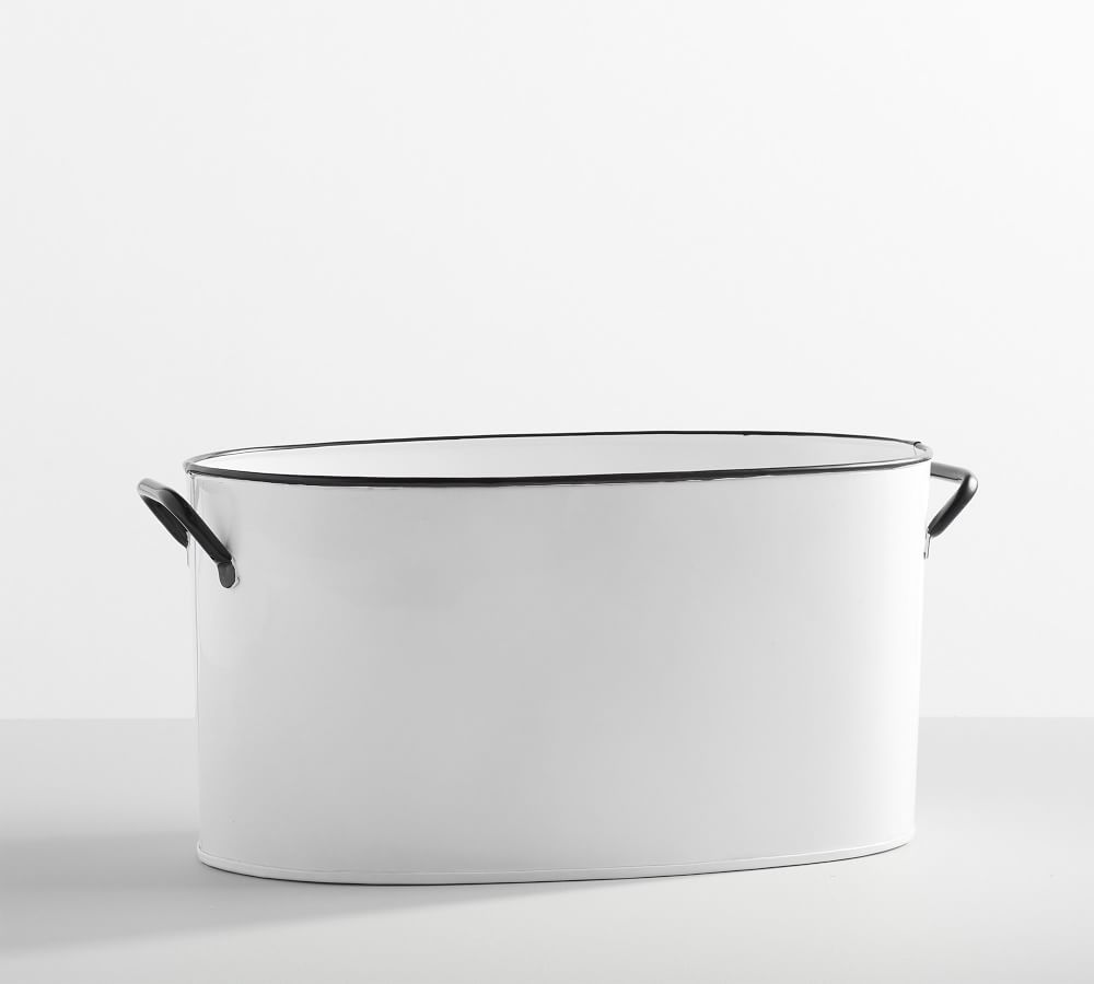White Enamel Party Bucket | Pottery Barn (US)