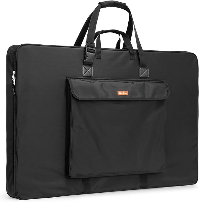 Nicpro Upgrade Art Portfolio Bag 24 x 36 Inches Waterproof Artist Carrying Bag Hard Frame Sturdy ... | Amazon (US)