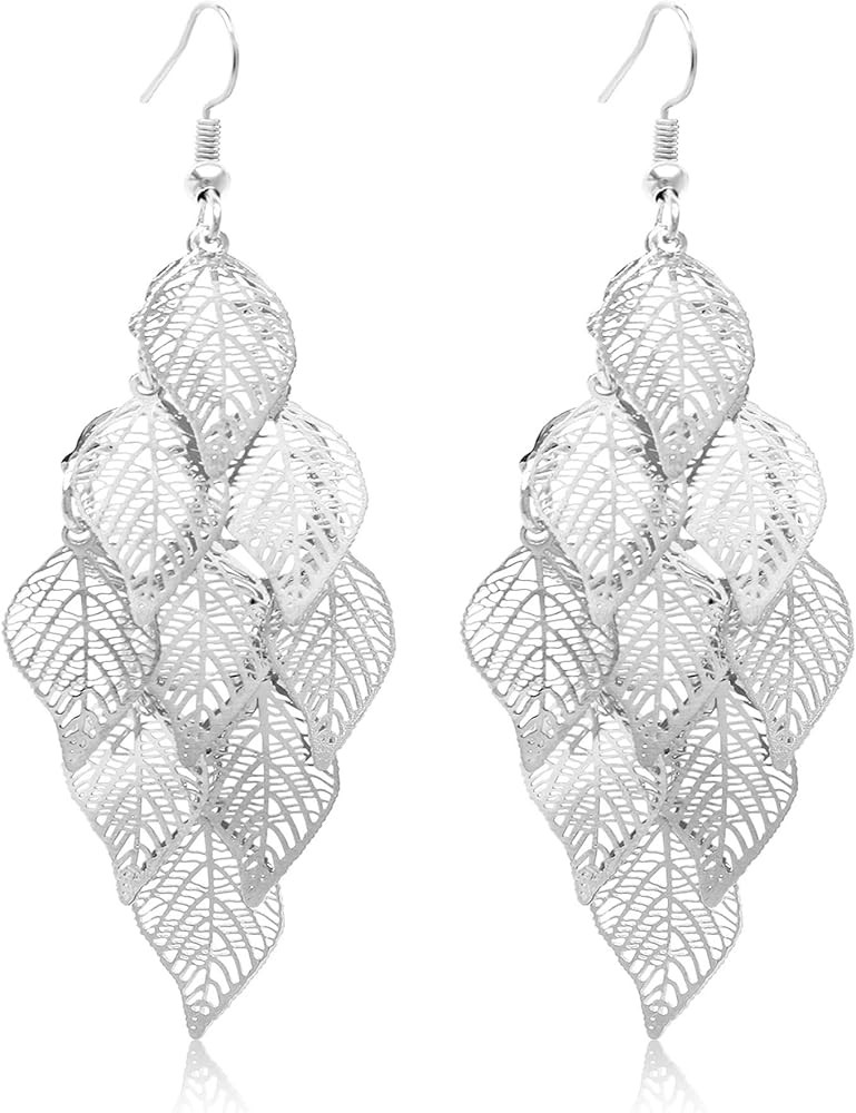 Dangle Earrings for Women Handmade Boho Super Lightweight Chandelier Dangle Drop Earring Gold Sil... | Amazon (US)