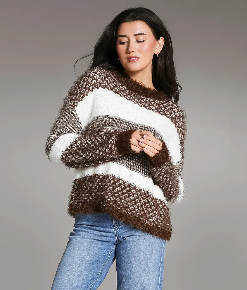 Striped Eyelash Sweater | Buckle