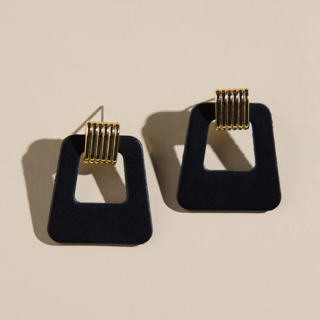 Black Avery | Nickel and Suede